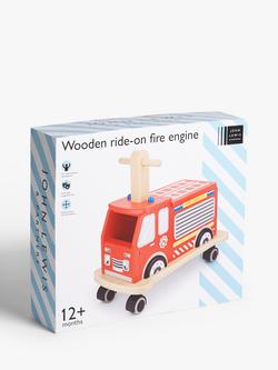 John Lewis Ride-On Fire Engine - view 2, Multi