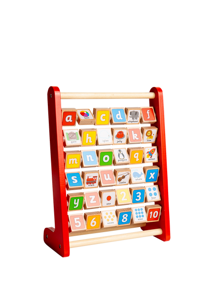 John Lewis Wooden Alphabet Abacus, 