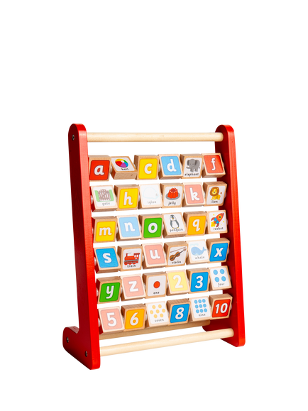 John Lewis Wooden Alphabet Abacus - view 2, 