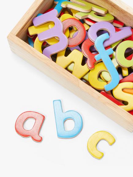 John Lewis Wooden Magnetic Letters - view 2, Multi