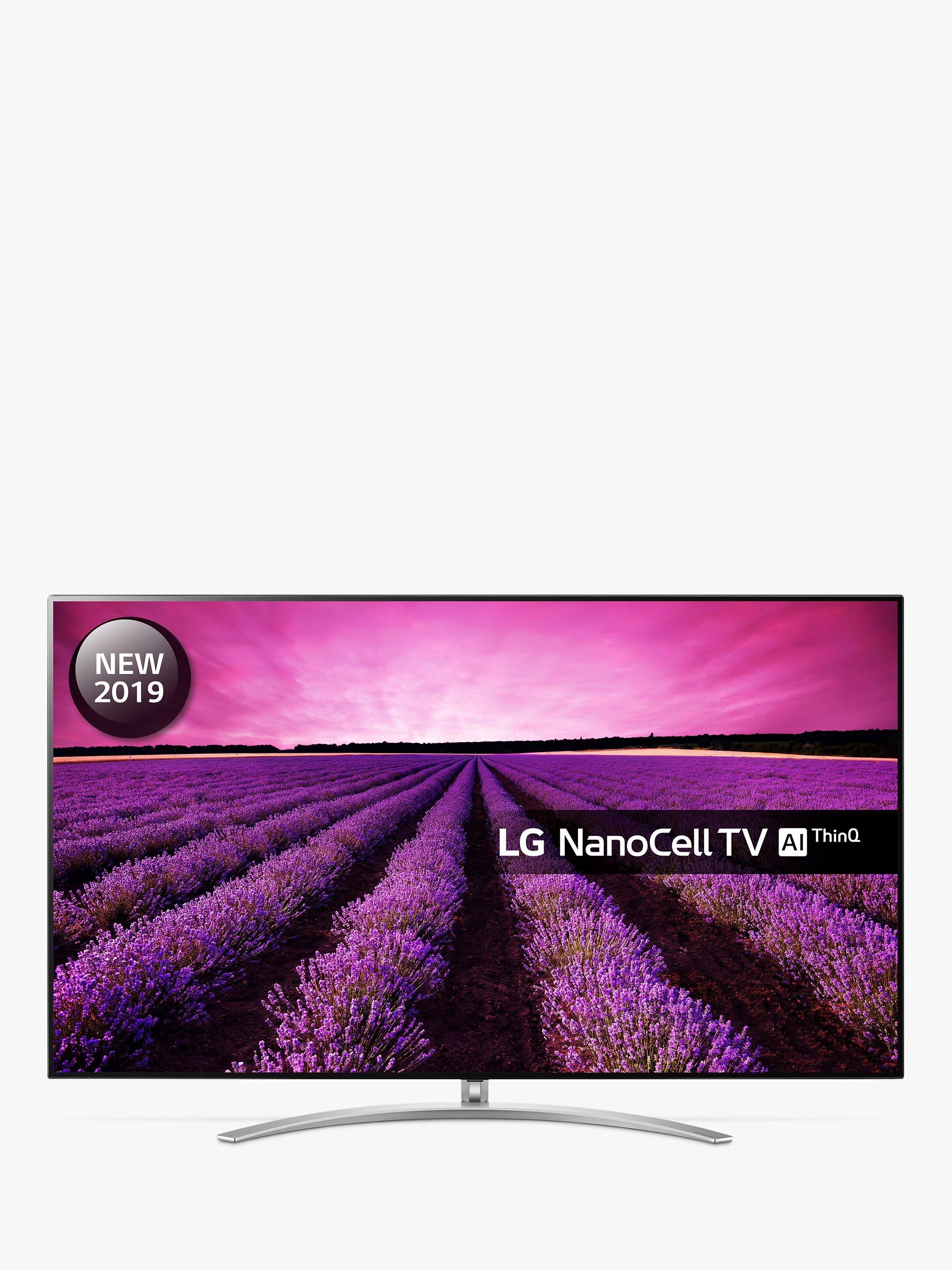LG 55SM9800PLA (2019) LED HDR NanoCell 4K Ultra HD Smart TV, 55" with Freeview Play/Freesat HD, Cinema Screen Design, Dolby Atmos & Crescent Stand, Ultra HD Certified, Black & Dark Silver