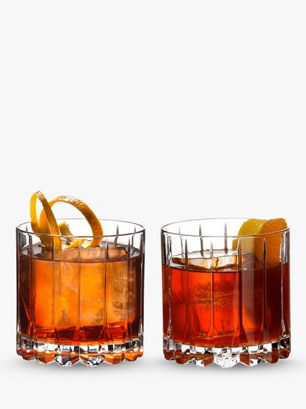 RIEDEL Bar Rocks Crystal Glass Tumblers, Set of 2, 283ml, Clear - view 2, 