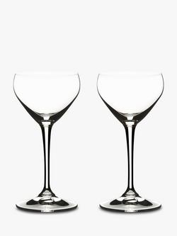 RIEDEL Bar Crystal Glass Nick & Nora Cocktail Glasses, Set of 2, 140ml, 