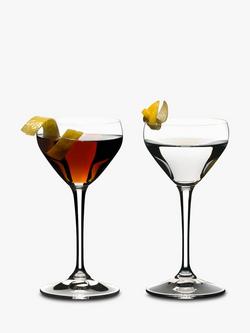 RIEDEL Bar Crystal Glass Nick & Nora Cocktail Glasses, Set of 2, 140ml - view 2, 