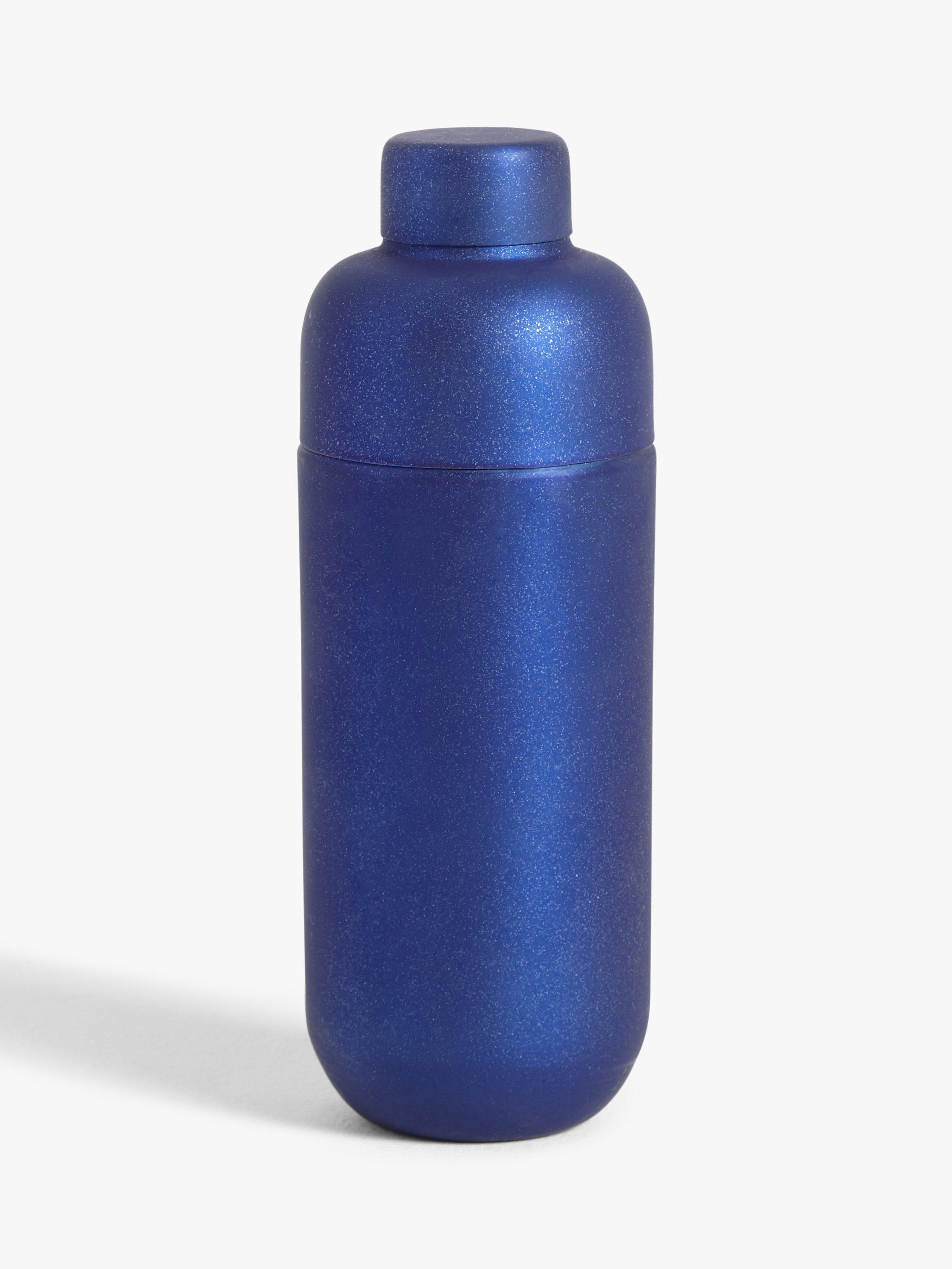 John Lewis & Partners Classic Metallic Cocktail Shaker, Blue, 680ml