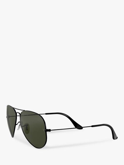 Ray-Ban RB3025 Unisex Aviator Sunglasses - view 2, Black