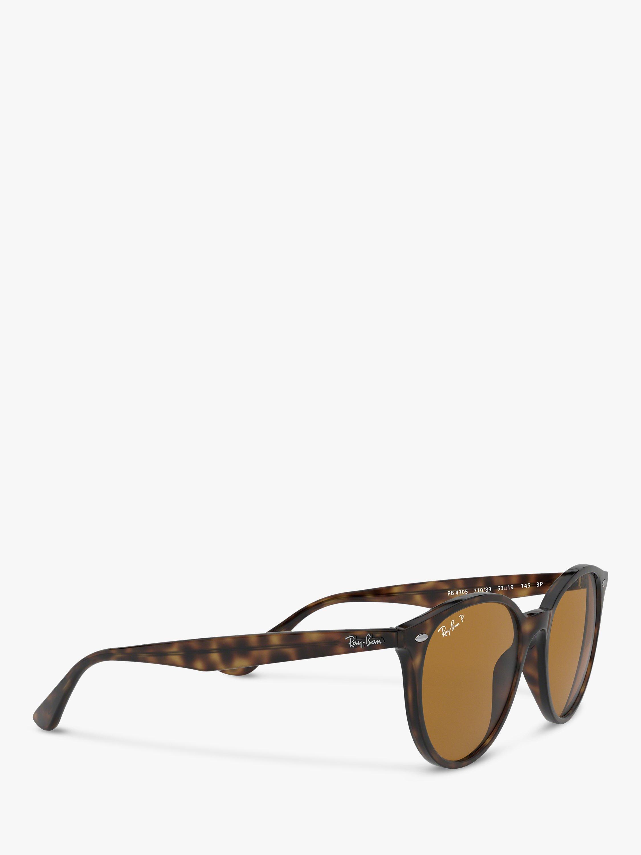 Product image 11 of 11, which shows Ray-Ban RB4305 Unisex Polarised Sunglasses, Havana/Brown