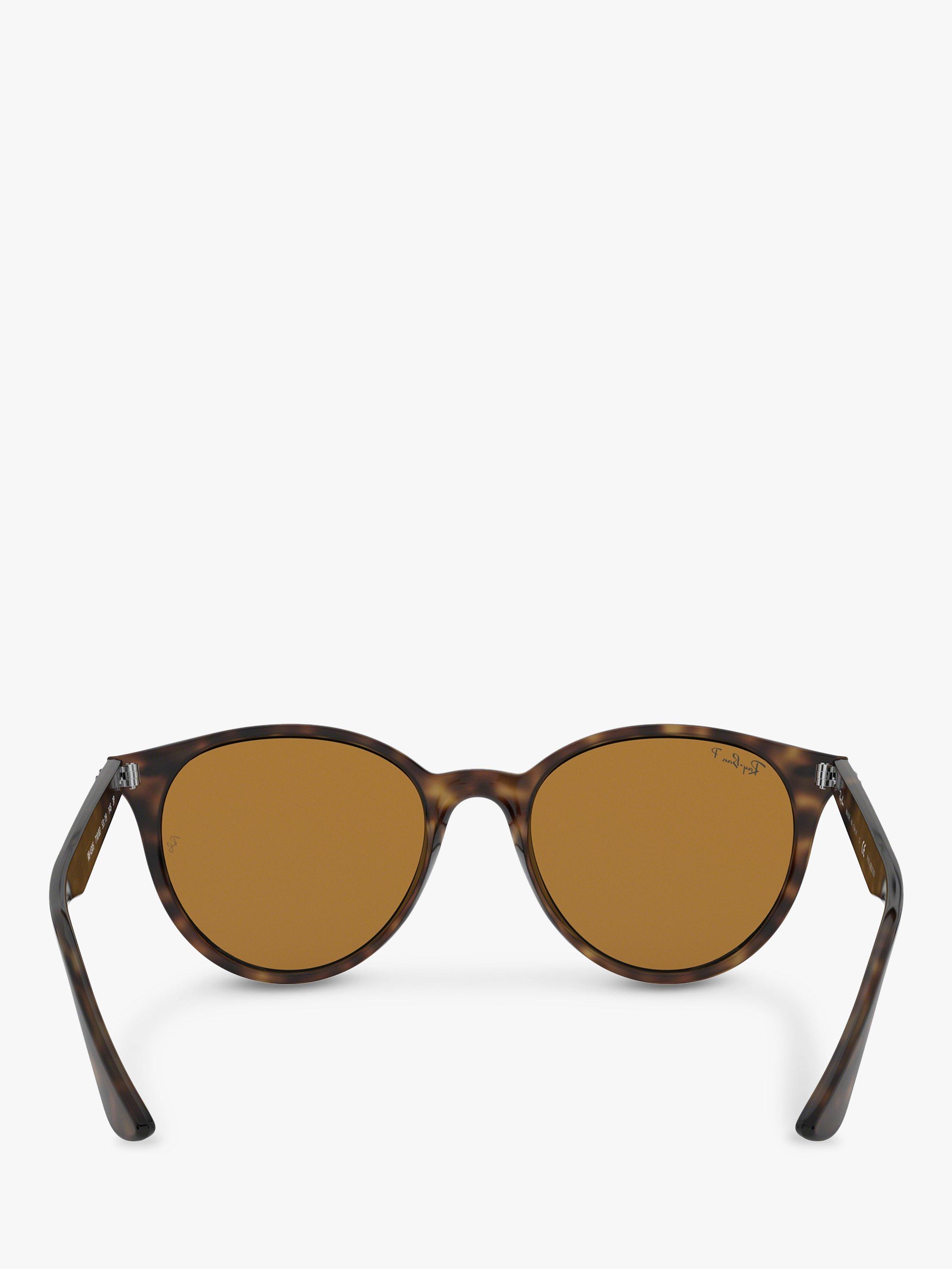 Product image 7 of 11, which shows Ray-Ban RB4305 Unisex Polarised Sunglasses, Havana/Brown