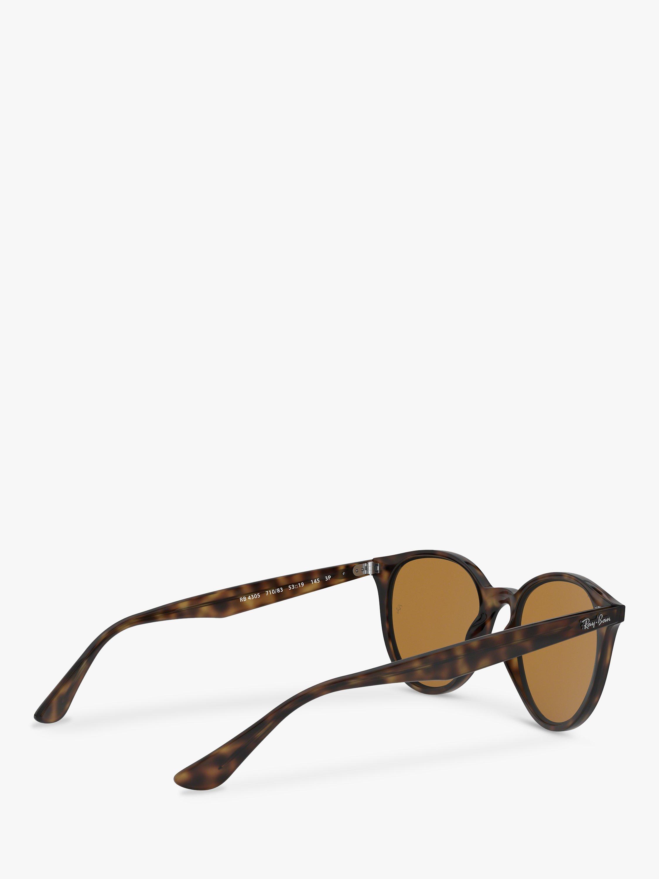 Product image 9 of 11, which shows Ray-Ban RB4305 Unisex Polarised Sunglasses, Havana/Brown
