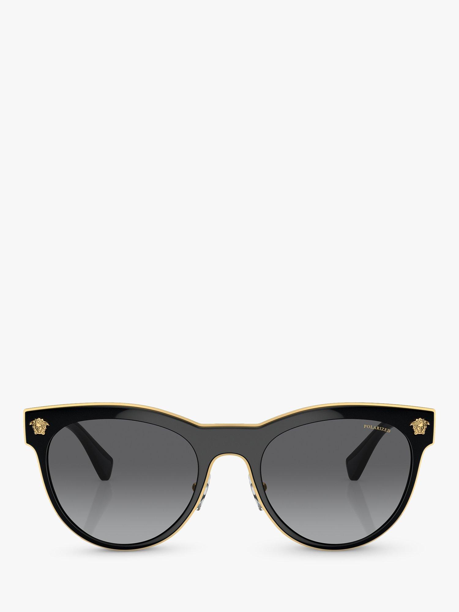 Versace VE2198 Women s Oval Sunglasses Black Grey