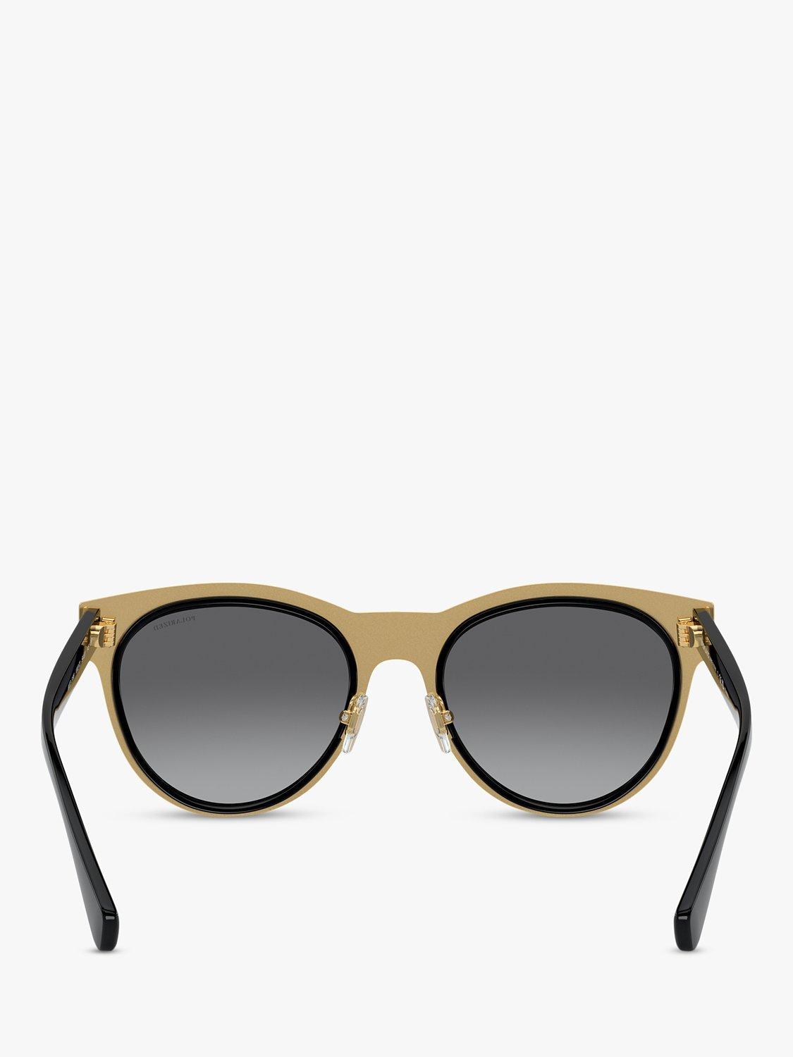 Product image 4 of 11, which shows Versace VE2198 Women's Oval Sunglasses, Black/Grey
