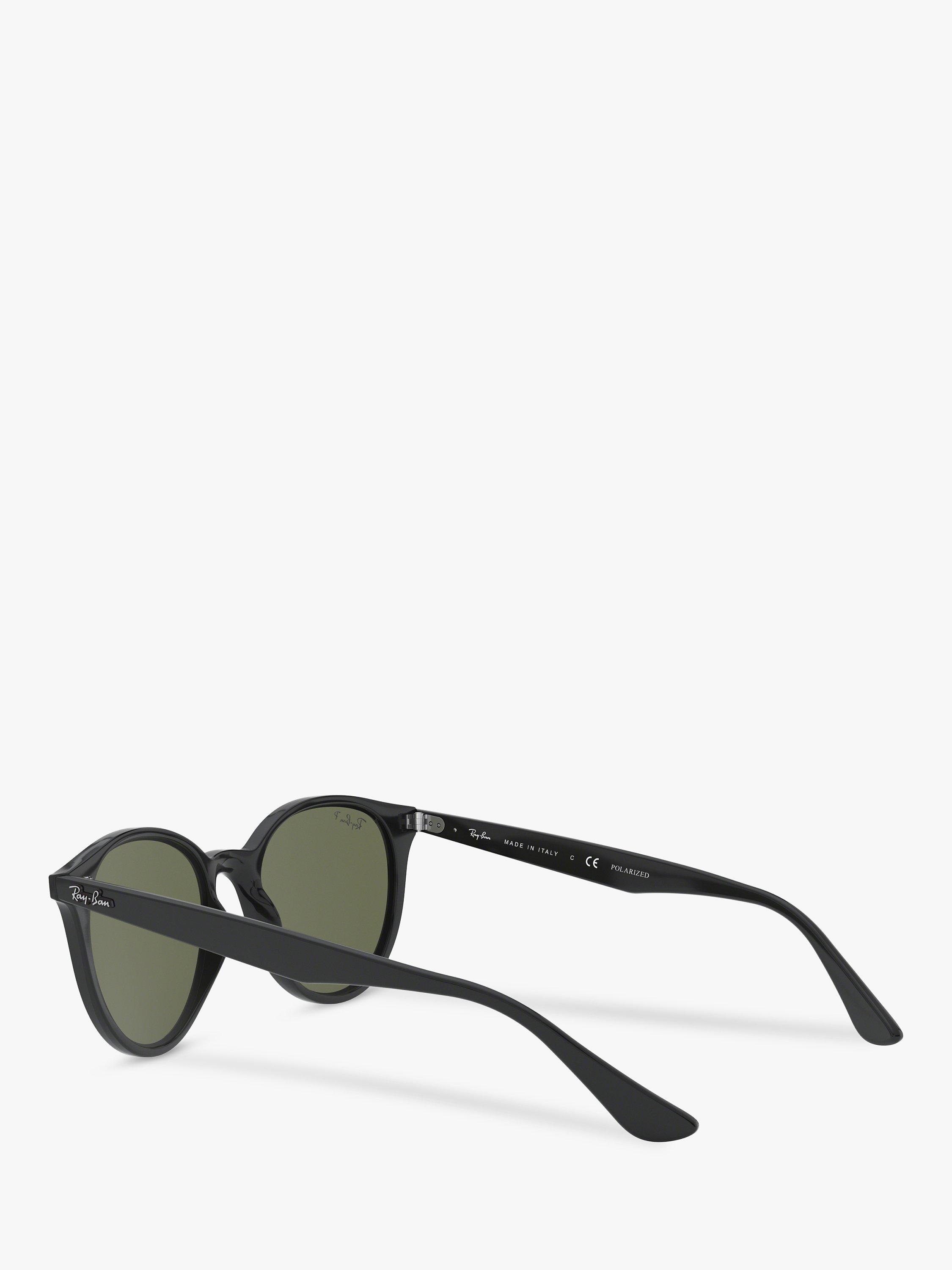 Product image 5 of 11, which shows Ray-Ban RB4305 Unisex Polarised Sunglasses, Black/Green