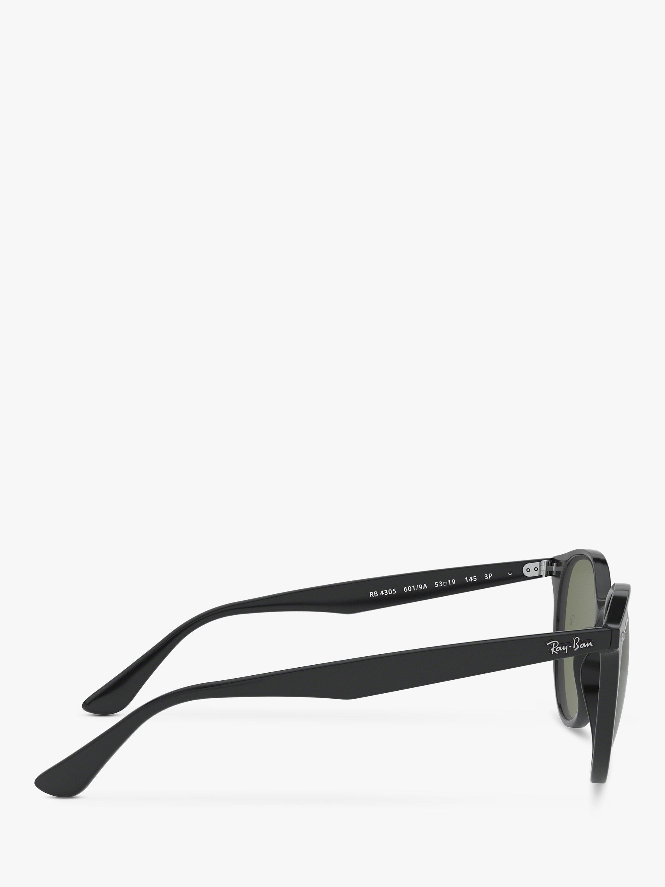 Product image 10 of 11, which shows Ray-Ban RB4305 Unisex Polarised Sunglasses, Black/Green