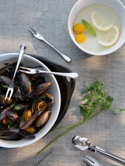 Robert Welch Radford Oyster Fork - view 2, Silver