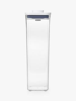 OXO POP Square Tall Kitchen Storage Container, 2.1L, Clear, Clear