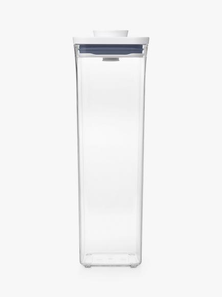 OXO POP Square Tall Kitchen Storage Container, 2.1L, Clear, Clear