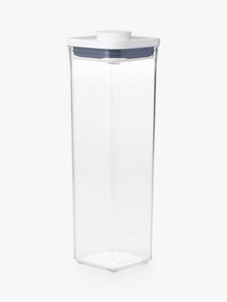 OXO POP Square Tall Kitchen Storage Container, 2.1L, Clear - view 2, Clear
