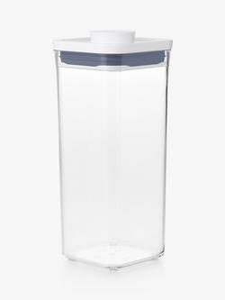 OXO POP Square Medium Kitchen Storage Container, 1.6L, Clear - view 2, Clear
