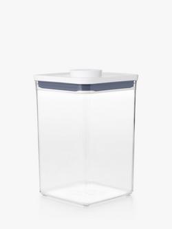 OXO POP Square Large Tall Kitchen Storage Container, 4.2L, Clear - view 2, Clear