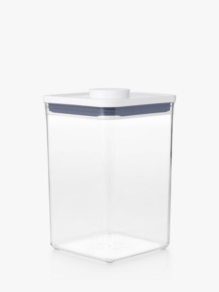 OXO POP Square Large Tall Kitchen Storage Container, 4.2L, Clear - view 2, Clear