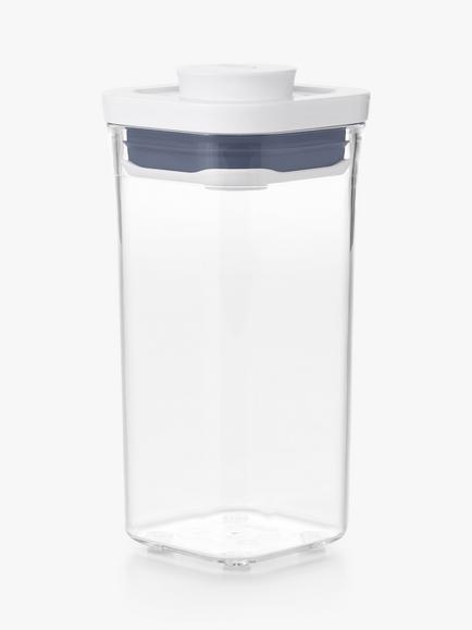 OXO POP Mini Square Short Kitchen Storage Container, 500ml, Clear - view 2, Clear