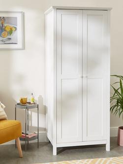 John Lewis Wilton Narrow 2 Door Wardrobe, White