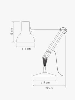 Anglepoise Type 75 Mini Desk Lamp - view 2, Slate Grey