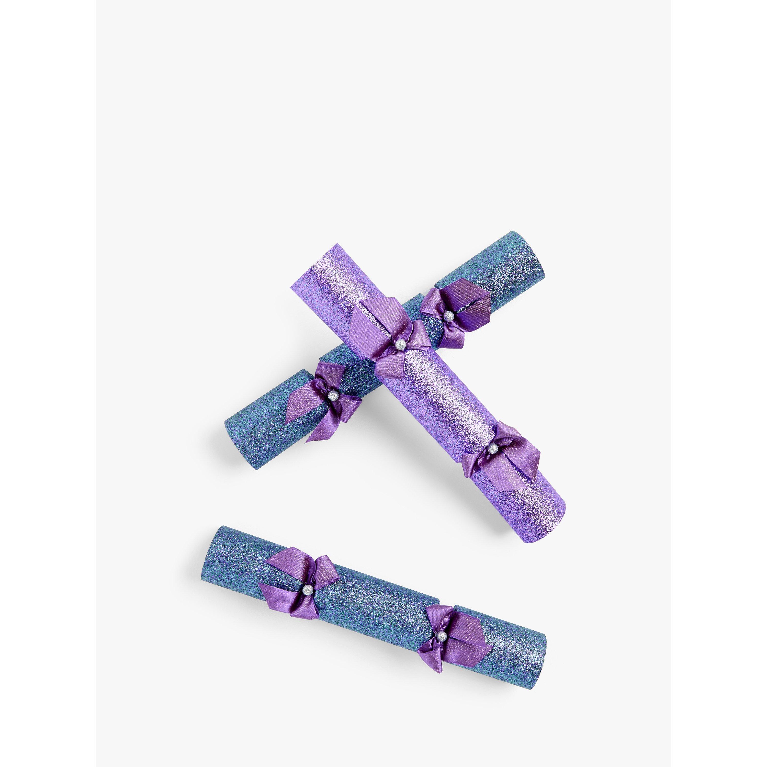 John Lewis & Partners Party Luxury Christmas Christmas Crackers, Pack of 6, Purple