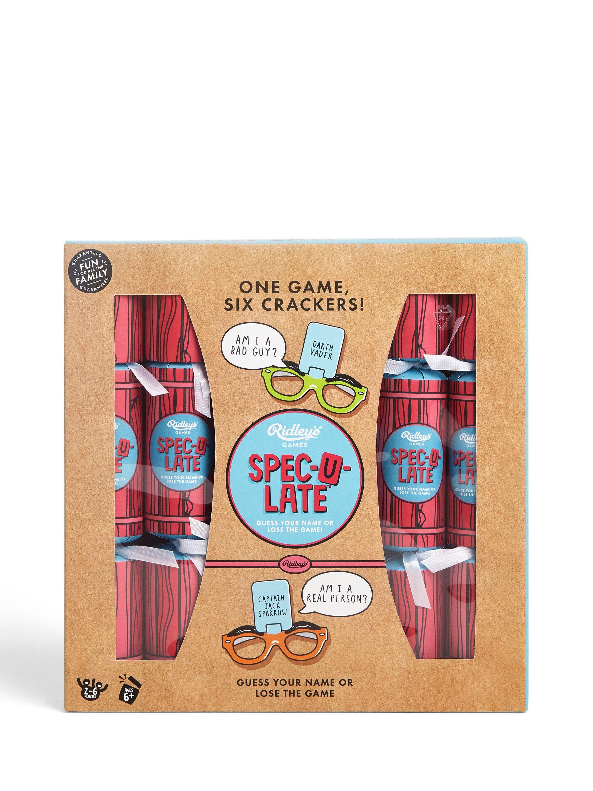 Ridleys Spec-U-Late Christmas Cracker Game, Pack of 6, Multi