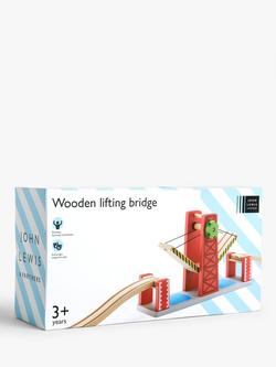 John Lewis Wooden Train Lifting Bridge - view 2, Multi
