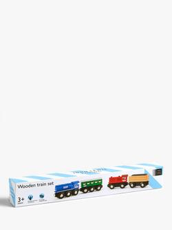 John Lewis Train Engine & Truck Set - view 2, Multi
