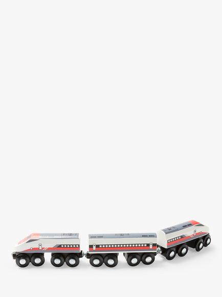John Lewis Wooden Bullet Train - view 2, Multi