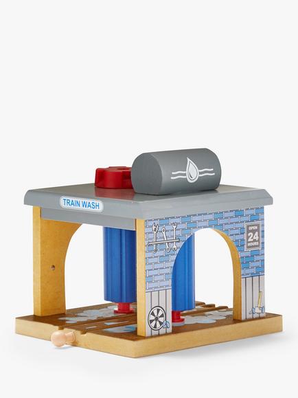 John Lewis Wooden Train Wash - view 2, Multi
