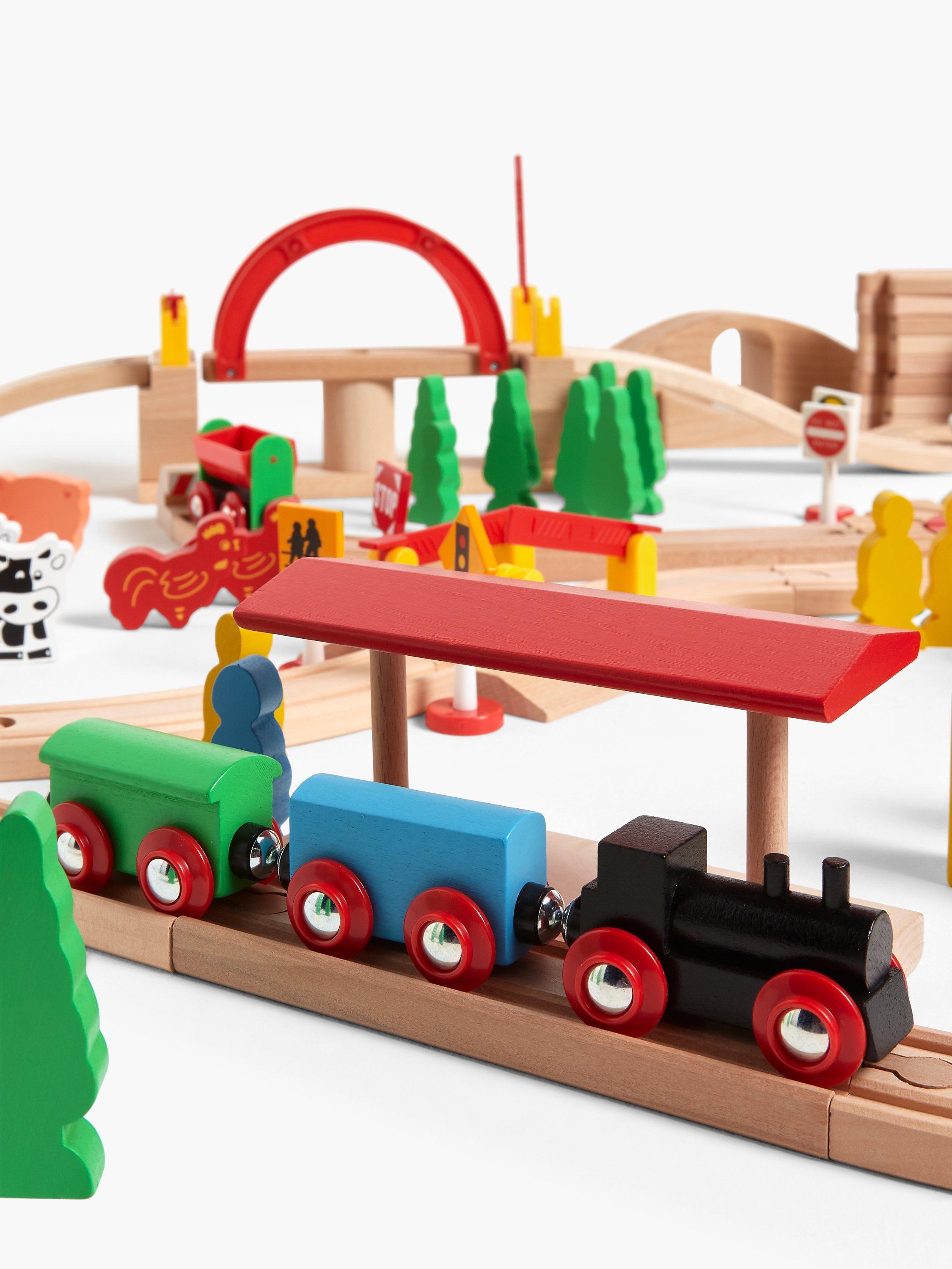 John lewis wooden train set brio compatible on sale