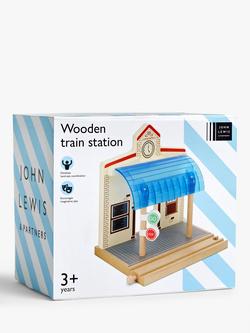 John Lewis Wooden Train Station - view 2, Multi