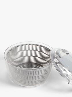 John Lewis Large Salad Spinner, Grey - view 2, Grey