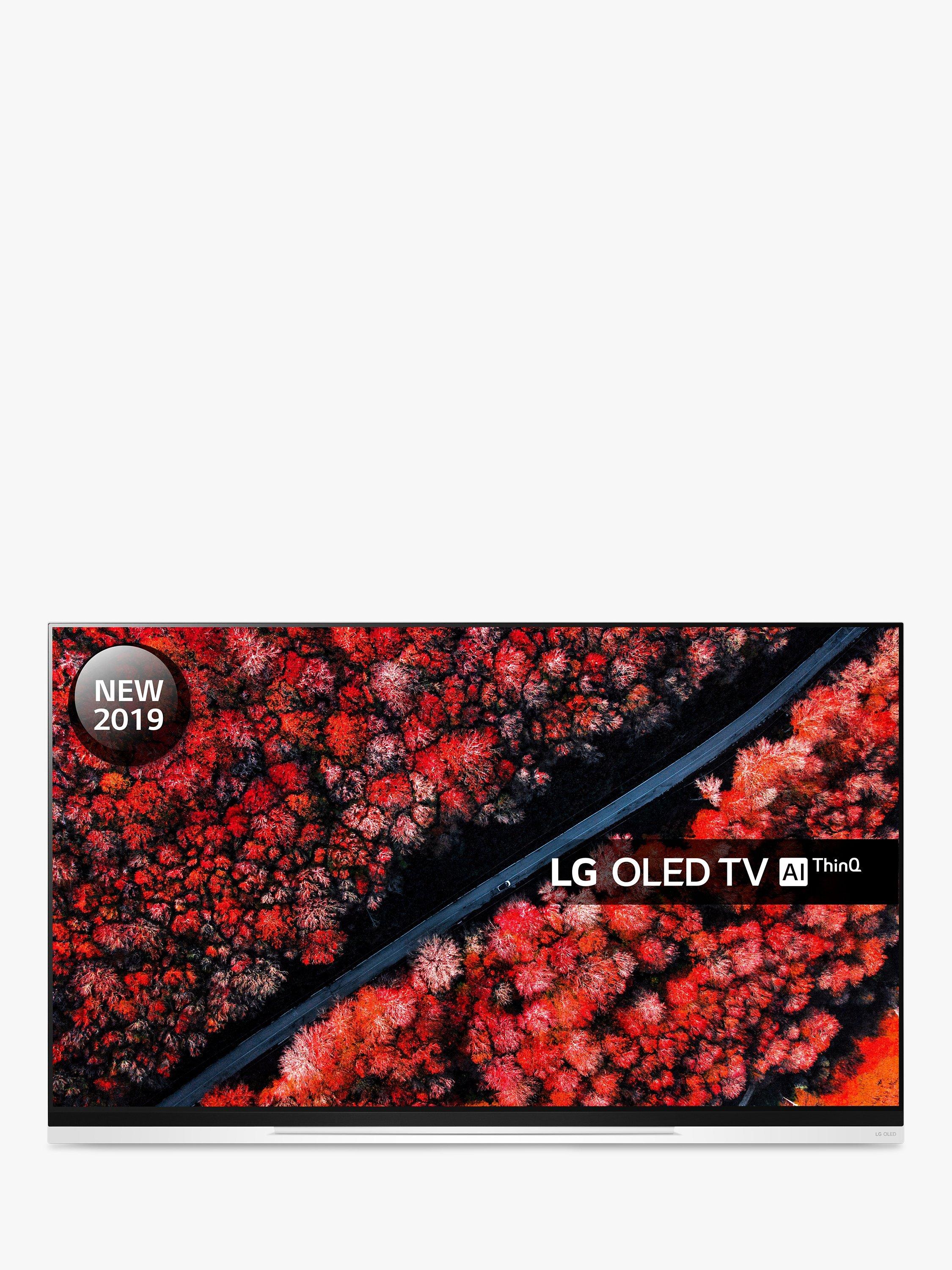 LG OLED55E9PLA (2019) OLED HDR 4K Ultra HD Smart TV, 55" with Freeview Play/Freesat HD, Picture-On-Glass Design & Dolby Atmos, Ultra HD Certified, Black