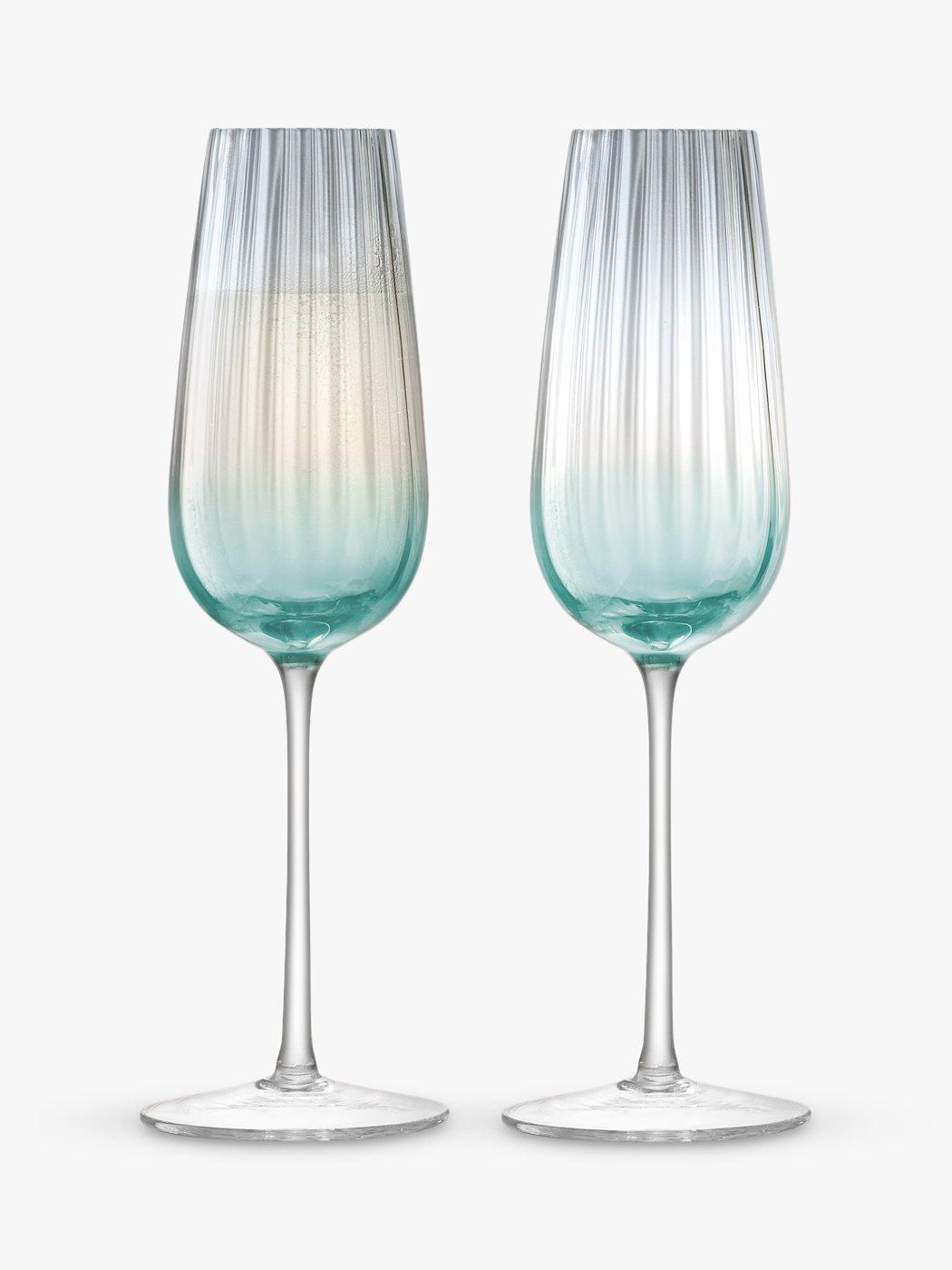 LSA International Dusk Champagne Flutes, 250ml, Set of 2