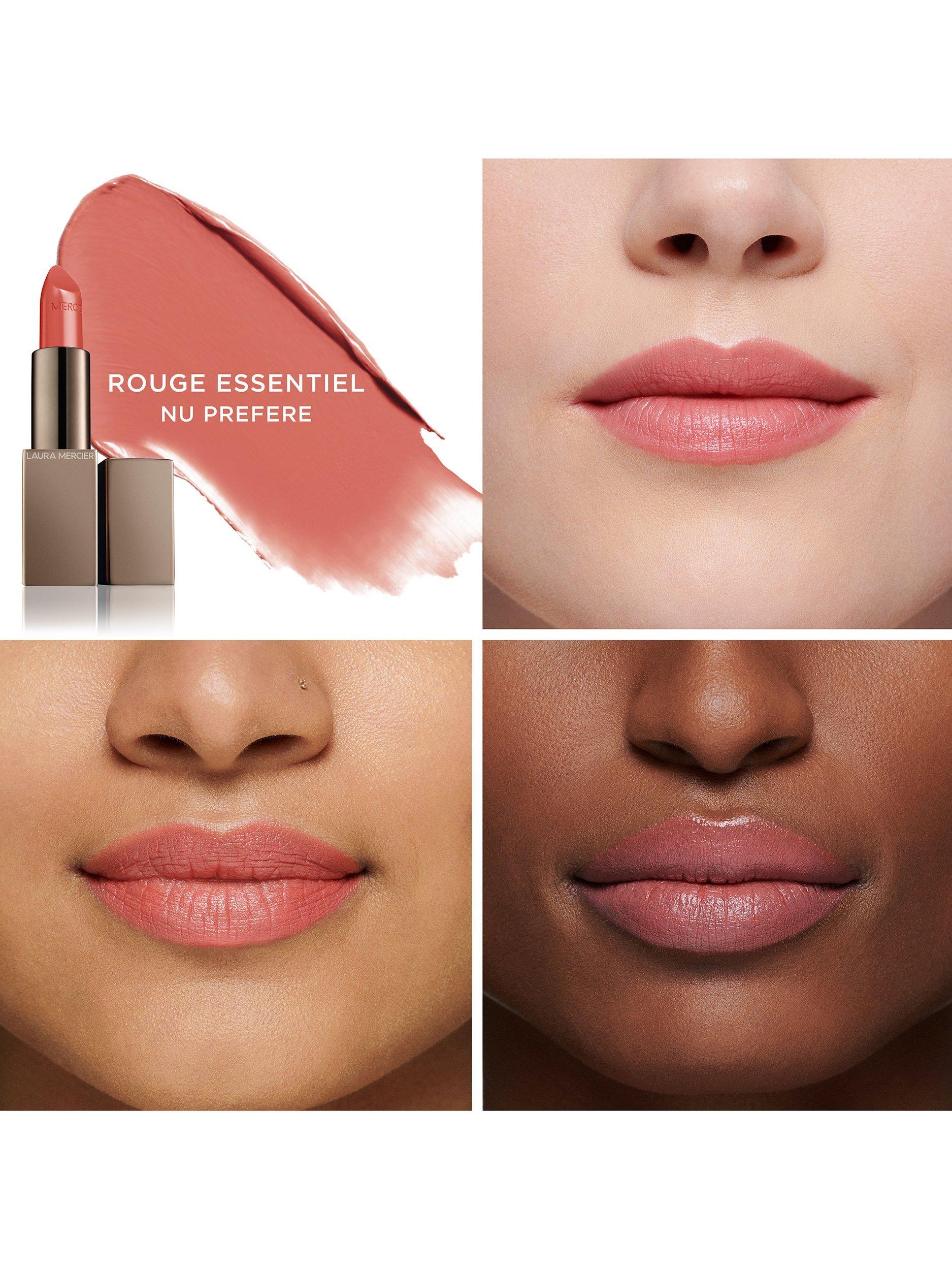 Product image 3 of 4, which shows Laura Mercier Rouge Essentiel Silky Crème Lipstick, Nu Prefere