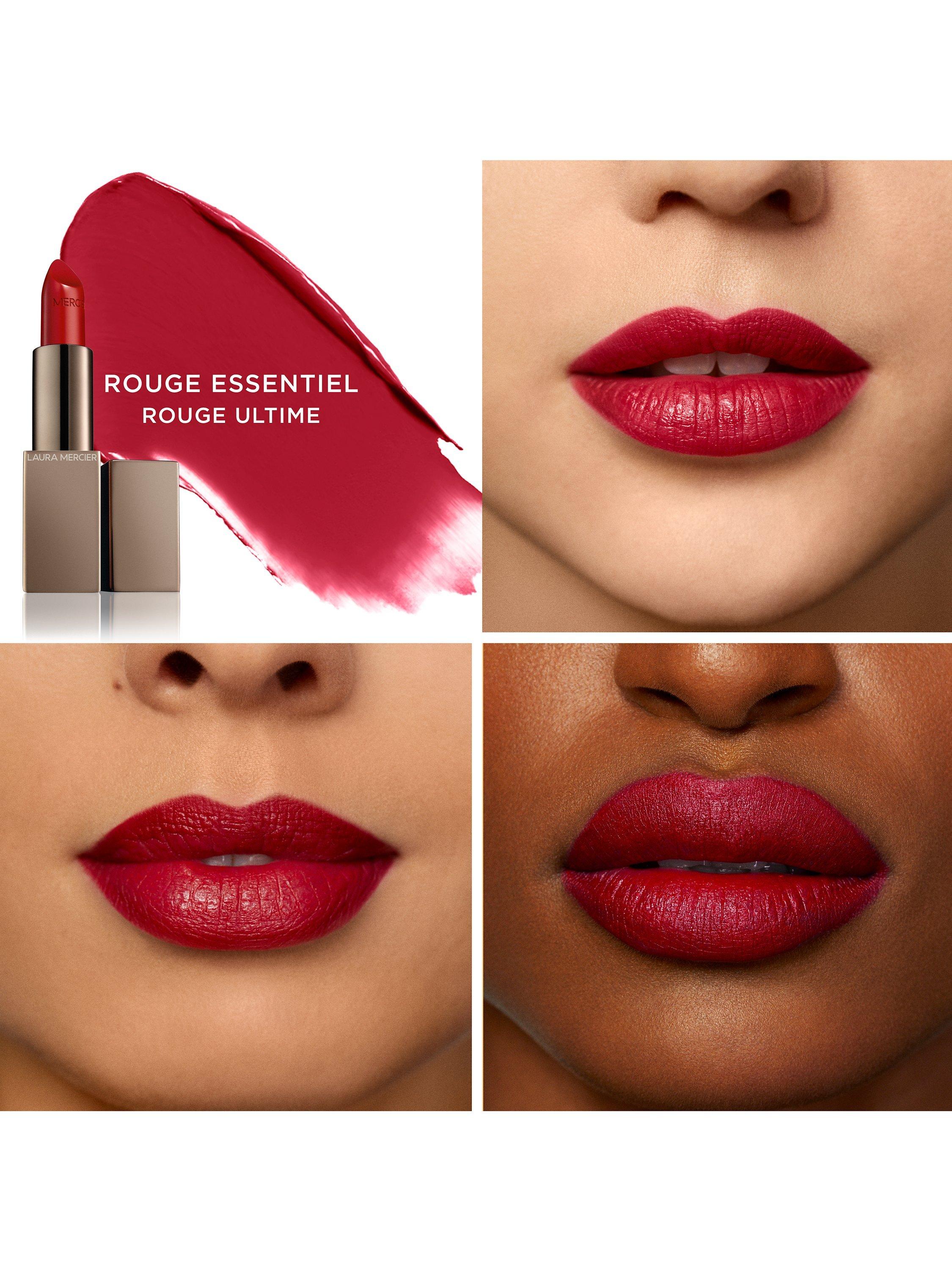 Product image 3 of 4, which shows Laura Mercier Rouge Essentiel Silky Crème Lipstick, Mon Rouge