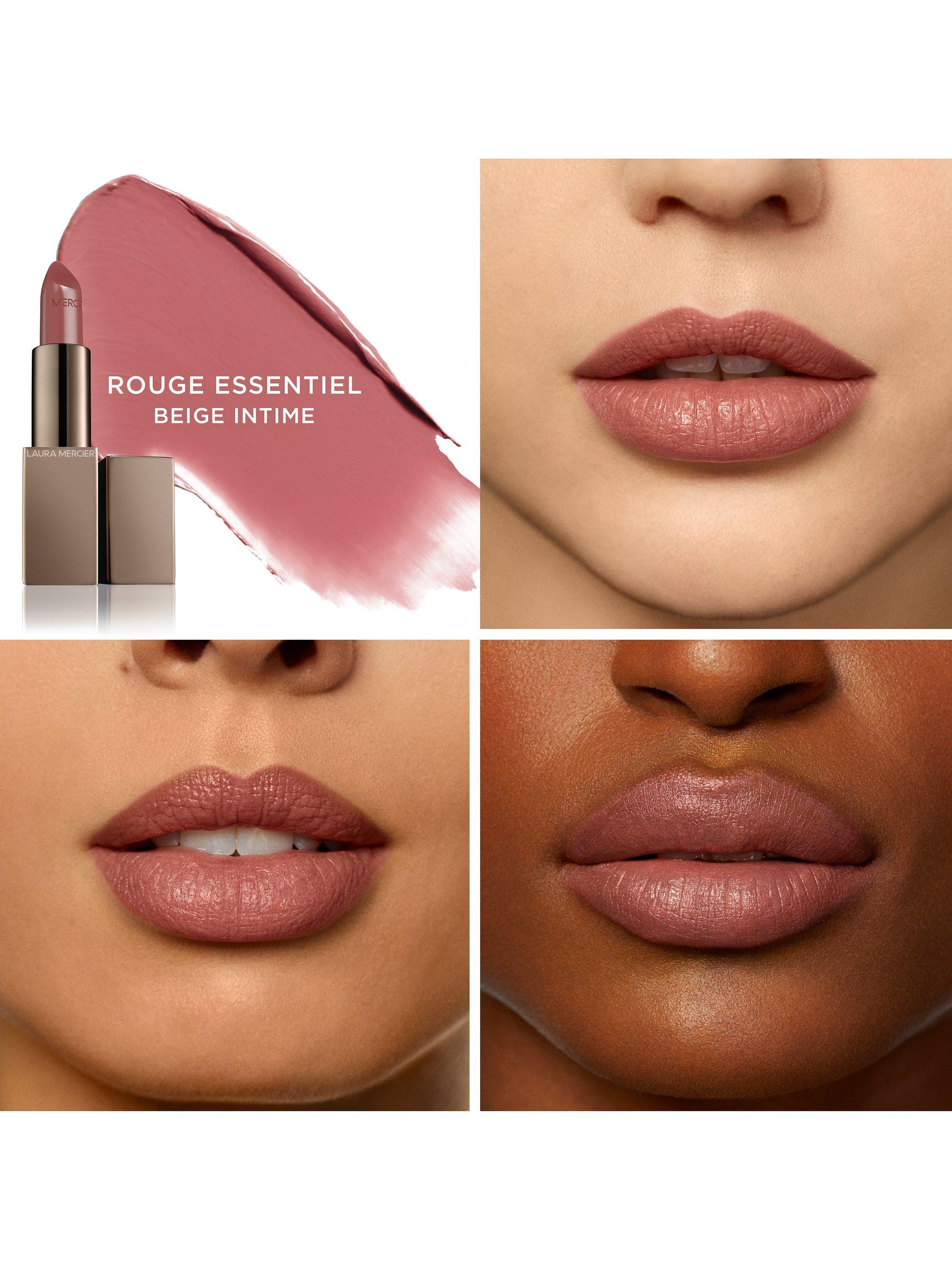 Product image 3 of 4, which shows Laura Mercier Rouge Essentiel Silky Crème Lipstick, Beige Intime