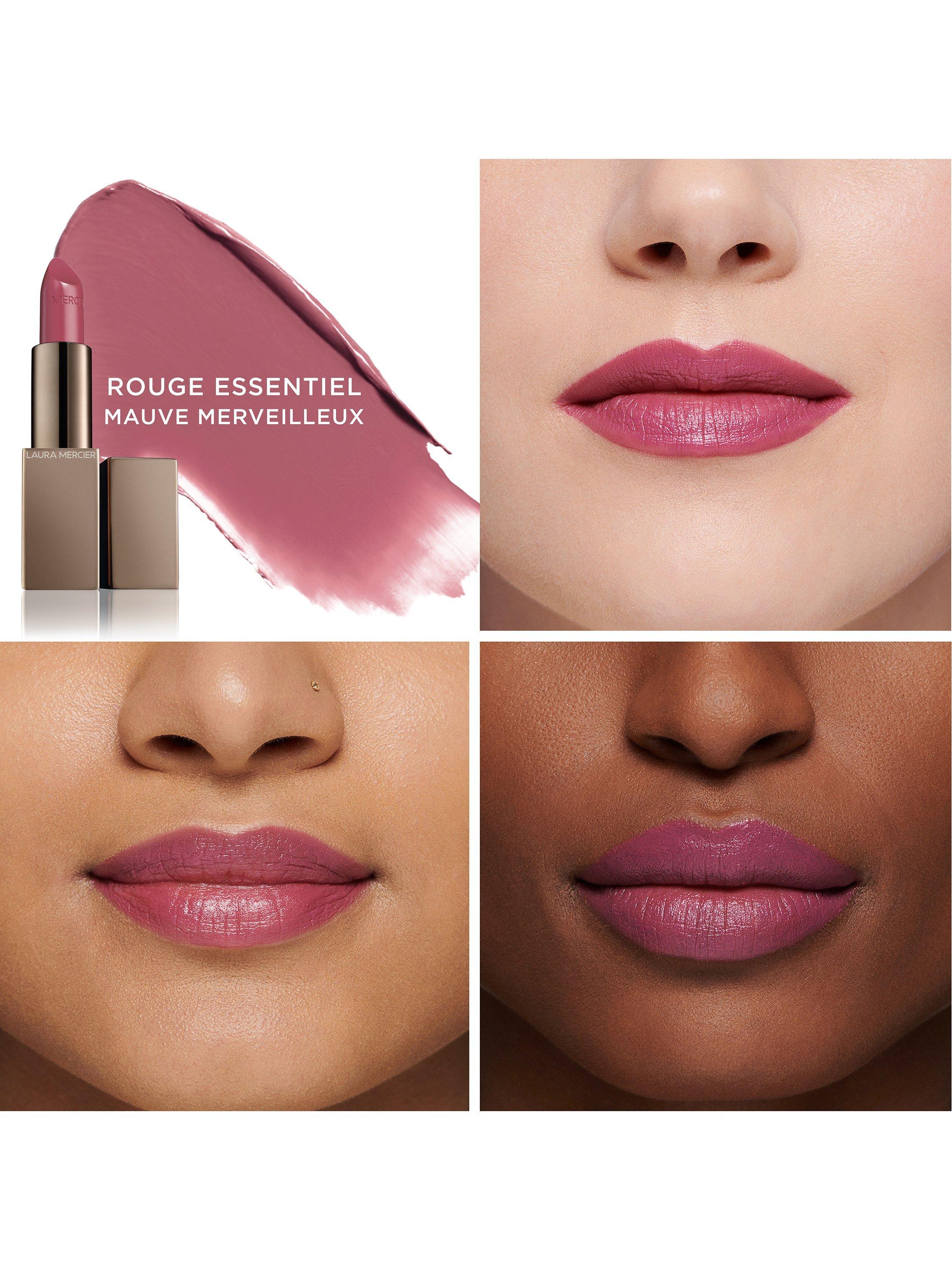 Product image 3 of 4, which shows Laura Mercier Rouge Essentiel Silky Crème Lipstick, Mauve Merveilleux