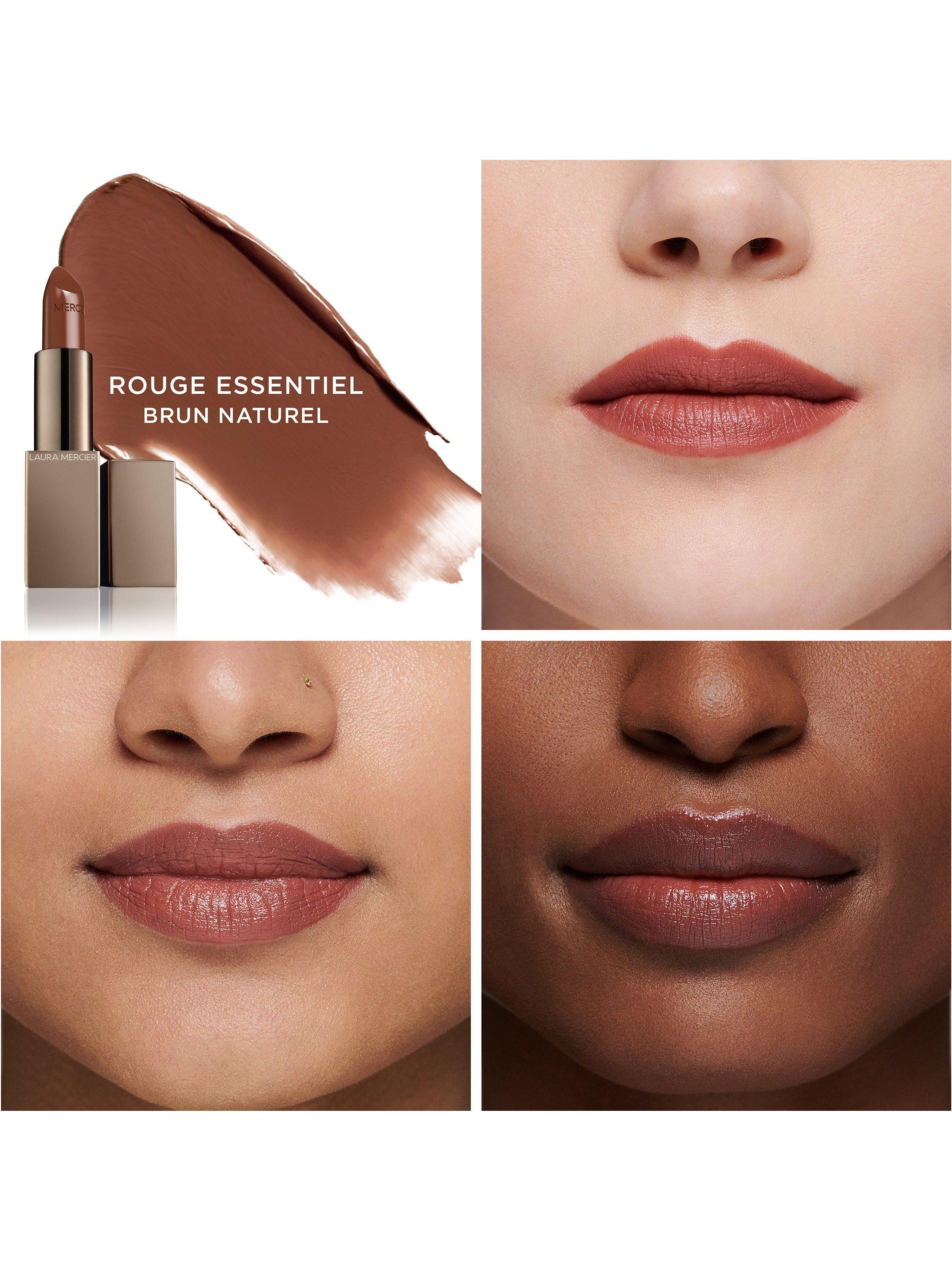 Product image 3 of 4, which shows Laura Mercier Rouge Essentiel Silky Crème Lipstick, Brun Naturel