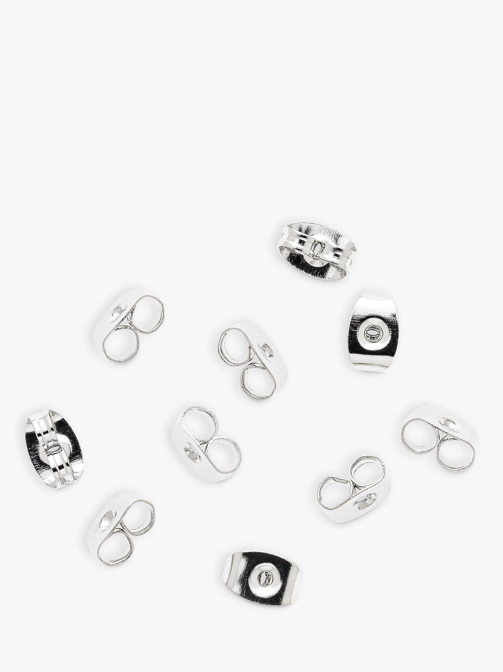 Emma Holland Butterfly Earring Backs, Silver
