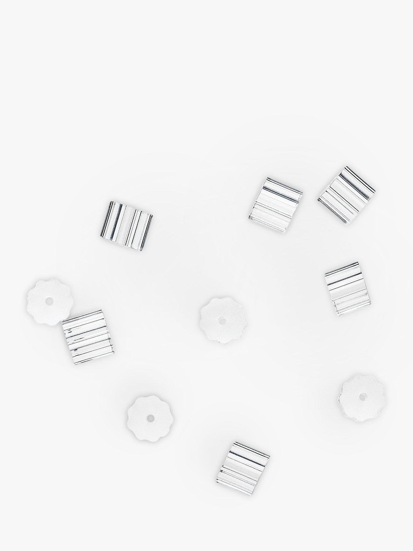 Emma Holland Rubber Earring Backs, Clear