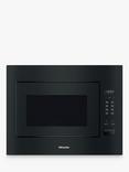 Miele M2240SC Built-in Microwave, Obsidian Black