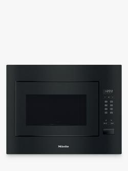 Miele M2240SC Built-in Microwave, Obsidian Black, Obsidian Black