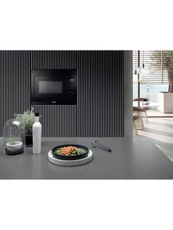 Miele M2240SC Built-in Microwave, Obsidian Black - view 2, Obsidian Black