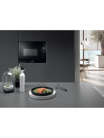 Miele M2240SC Built-in Microwave, Obsidian Black - view 2, Obsidian Black