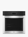 Miele H7364BP Built-In Single Oven, Clean Steel